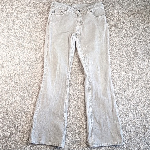 Silver Jeans Co Corduroy Flare Bootcut Women's Pants Tan Beige Size 31 - Picture 2 of 11
